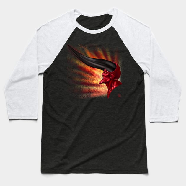 Darkness Baseball T-Shirt by VixPeculiar